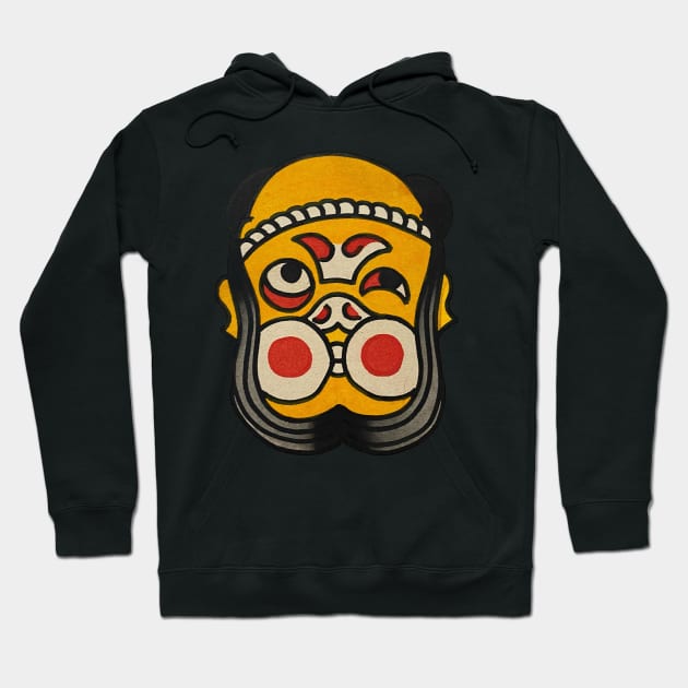 Traditional Tattoo Japanese face fella Hoodie by JAYANAWI PROJECT